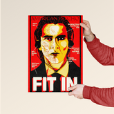 Patrick Bateman – American Psycho "Fit In" Poster